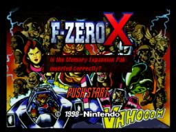 F-ZERO X Title Screen